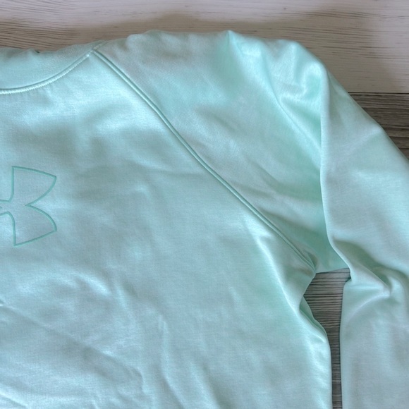 UNDER ARMOUR coldgear mint green sweatshirt size XL - Picture 3 of 16